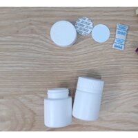 combo 100 vỏ chai lọ nhựa hdpe 45ml nắp nhấn 2 lớp gồm siu và hút ẩm, hủ nhựa đựng viên nén, viên nang 20-40 viên