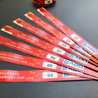 Combo 100 vòng tay giấy check in sự kiện, party, vòng tay in nhanh dùng 1 lần chống thấm nước giá rẻ Hà Nội