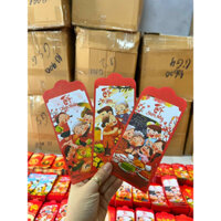 Combo 1000 Bao Lì Xì Truyền Thống Giấy C150 Mẫu mã Đa Dạng Tặng Kèm Túi Bóng