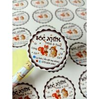 combo 1000 tem giấy cán màng 6cm. miễn phí thiết kế