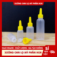 Combo 1000c Chai Nhựa Nhỏ Mắt 5ml/10ml/20ml - Chai Chiết Mực - Ống Hút Mụn/Máu Bầm - Dụng Cụ Spa