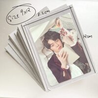 [Combo 100c - 3 size] Bìa lạnh cắt sẵn gói photocard - Bìa cứng 2.28mm - Size 6.5x10.5, A7 7.5x10.5, 9x12cm