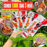 COMBO 100K Chân Gà TAP FOOD Tặng 3 Muối Chấm - Chân Gà Ăn Liền Hàng Chính Hãng 35-50g - Ăn Vặt HULA