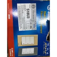 (Combo 10c) BA (3) Ổ CẮM 2 CHẤU - 16A DÒNG S18U3 - SINO - Vanlock