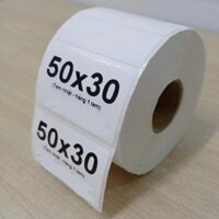 [combo 10c] Cuộn 800 tem Giấy in tem trà sữa 50x30mm - 40x30mm, với chất liệu tem decal giấy nhiệt dày - cực tiết kiệm