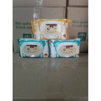 (combo 10gói) khăn ướt Baby Wipes 650gam khăn ướt không mùi, khổ giấy lớn