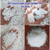 Combo 10kg đá thạch anh trắng vụn thô