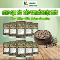 Combo 10kg gạo lứt dẻo tam sắc Điện Biên - dẻo, mềm, thơm ngon - Hoài Linh Điện Biên