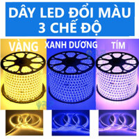 COMBO 10M 15M 20M LED Đổi Màu 5 Chế Độ Hắt Trần Gỗ , Thạch Cao , Quấn Cây, Trang Trí  TẶNG NGUỒN