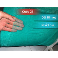 [Combo 10m] Cao 1,5m Lưới cước xanh 2li Rào chắn Làm vèo hoặc nuôi cá