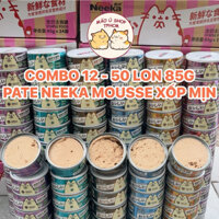 [COMBO 12-50 LON 85G] PATE NEEKA DẠNG MOUSSE LON 85G - PATE XỐP MỊN BỔ SUNG TAURINE CANXI VITAMINS