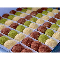 combo 12 bánh custard mix vị healthy it ngọt