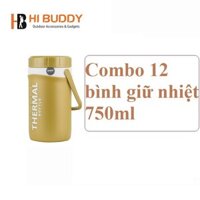 Combo 12 Bình Giữ Nhiệt Duy Tân Màu Nhũ 750 ml (11 x 11 x 19 cm) No. 1055