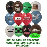 Combo 12 Bóng bay Minecraft đồ chơi trang trí sinh nhật