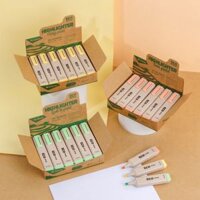 Combo 12 bút dạ quang màu pastel - Eco Style Highlighter Thiên Long HL-015/ECO - Photocopy không làm mất nét chữ bên dưới