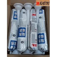 COMBO 12 cây (1 thùng) 3M 550 400ml keo Silicone màu trắng có vòi trộn loại xúc xích, trám trét các khe hở, dán kính