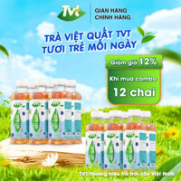 [Combo 12 chai 450ml] Trà Việt quất TVT với sự hòa quyện trà xanh & Việt quất