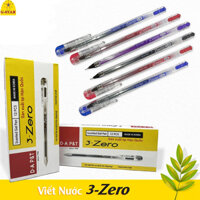 Combo 12 chiếc Bút gel Hàn Quốc 3 Zero D. A P&T 0.38mm Xanh/Đen (Nguyên hộp).
