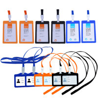 Combo 12 dây đeo thẻ ngang đứng học sinh nhân viên văn phòng - 12 thẻ