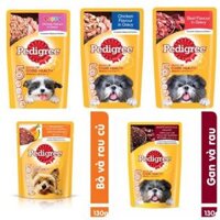 Combo 12 gói Pate Pedigree vị gà và bò nấu sốt cho cún cưng