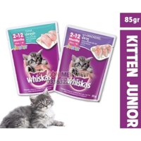 Combo 12 gói Pate Whiskas cho mèo con gói 85GR