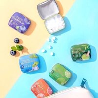 Combo 12 hộp( 12 vị) Kẹo không đường vị hoa quả 12 vị hộp thiếc