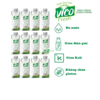 Combo 12 Hộp Nước Dừa Tươi ACP VicoFresh 330ml - Vị Xiêm