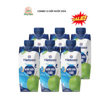 Combo 12 hộp nước dừa vietcoco tăng cường sức khoẻ