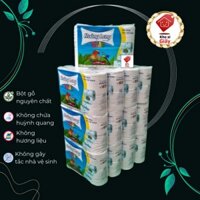 COMBO 12 LỐC 6 CUỘN GIẤY VỆ SINH HOÀNG LONG KIDS [1 Cây] - Giấy vệ sinh không lõi