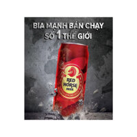 Combo 12 lon lẻ Bia San Miguel Red Horse lon 500ml (CHỈ GIAO HCM)