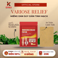 Combo 12 Miếng Dán VARICOSE RELIEF Giãn  Tĩnh Mạch - Miếng Dán Suy Giảm Giãn Tĩnh Mạch VARICOSE RELIEF PATH