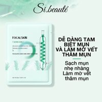 [COMBO 12 MIẾNG] Mặt nạ cho da mụn Cây Trà Úc FOCALSKIN làm mờ vết thâm dưỡng ẩm làm dịu da