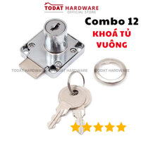 Combo 12 Ổ khóa TỦ VUÔNG ZUB, Khoá cửa gỗ, Ổ khóa tủ gỗ