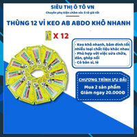 Combo 12 Vỉ Keo Epoxy Dán Đa Năng 🔥 Freeship 🔥 Keo Dán Đa Năng, Chịu Lực Cao AB ABRO Epoxy Steel Khô Nhanh 4p - STOTVN