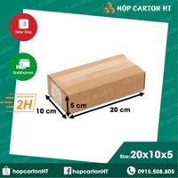 Combo 120 hộp 20x10x5  hộp carton, thùng bìa giấy đóng gói hàng ship cod giá rẻ