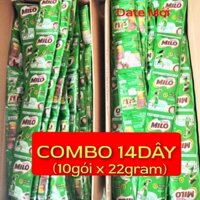 Combo 14 Dây Sữa Bột Milo Cao Cấp (10gói x 22gram) DATE MỚI