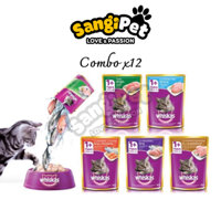 Combo 14 Gói Pate WHISKAS 80g Cho Mèo, Thức Ăn Mèo Cao Cấp, Tiết Kiệm