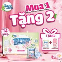 Combo 14 Viên Sạch Bồn Cầu Super Clean Tặng Thêm 10 viên Viên Sạch Bồn Cầu Super Clean và Lọ Tỏa Hương Forlove. mps