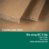 Combo 15 bìa carton nguyên tấm 3 lớp, 5 lớp, bìa cát tông làm mô hình, dụng cụ học tập, hộp bìa đóng gói..