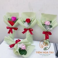 Combo 15 bó 1 bông hoa hồng sáp thơm