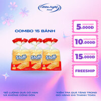 COMBO 15 Staff Bánh mì sandwich lát mềm 275g