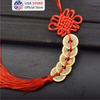 Combo 150 Dây Xâu 5 Đồng Xu Kim Tiền May Mắn Tiền Tài - Chuỗi Xu Ngũ Đế