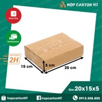 Combo 150 hộp 20x15x5 hộp carton, thùng, bìa giấy đóng gói hàng ship cod giá rẻ