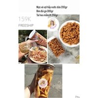 Combo 159k : Bim đùi gà 300gr + Mực xé sợi hấp nước dừa 200gr + Tai heo mắm ớt 250gr