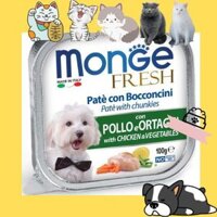 Combo 16 hộp Pate cho chó - Pate Monge hộp 100g đủ vị