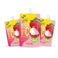 (Combo 18 bịch )Nước thạch Jelly Gumi Vitamin B,C vi nho, vải, cam  150g Thái Lan