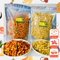 Combo 1Kg Bắp Gồm: 500g Bắp Nếp Sấy Khô Bò Lá Chanh+ 500g Bắp Nếp Chiến Mắm Ớt