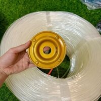 COMBO 1kg Cước cắt cỏ phạt cỏ TRÒN TRONG, màu trắng 3.5ly hàng xuất Nhật phạt cực sắc, ngọt cỏ