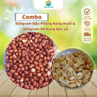 Combo 1kg Đậu phộng Rang muối & Đậu phộng rang sẵn bóc vỏ