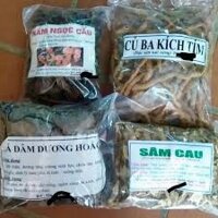 Combo 1kg đủ 6 vị: Sâm cau, nấm ngọc cẩu, ba kích, nhục thung dung, dâm dương hoắc, kỷ tử